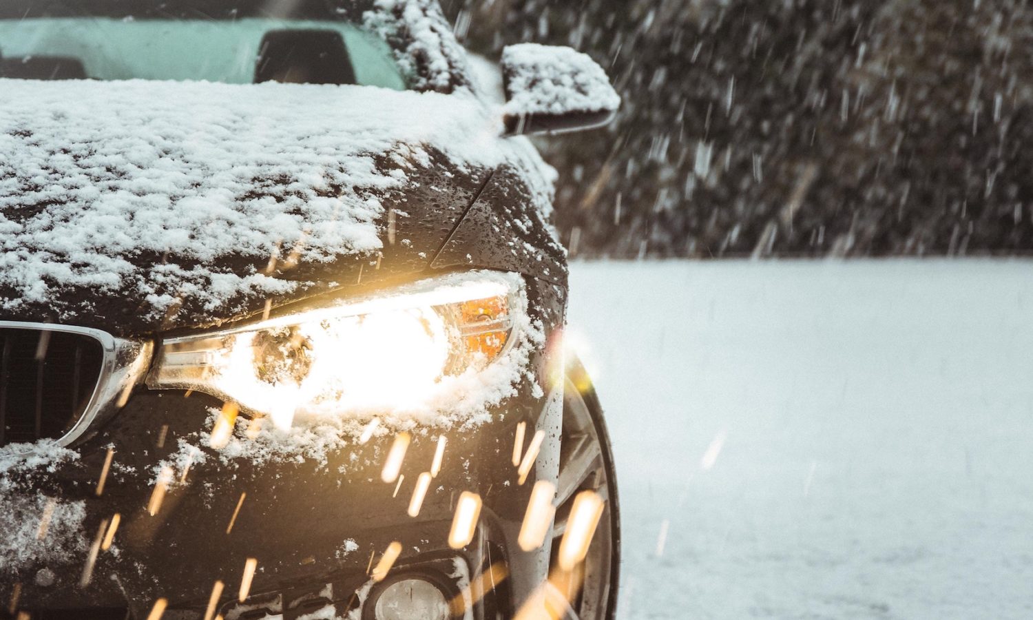 car stuck in snow
